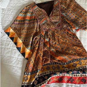 Anthropologie boho style dress size L